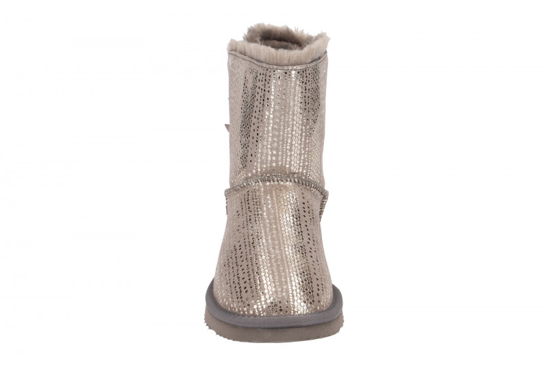 Oog Stiefel grau silber Schleife Boots
