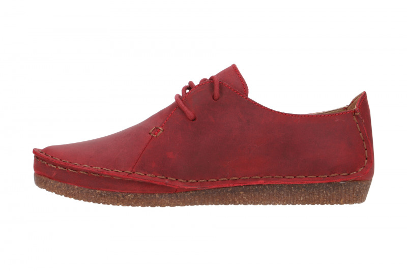 Clarks Janey Mae Schuhe rot Fettleder 26166819