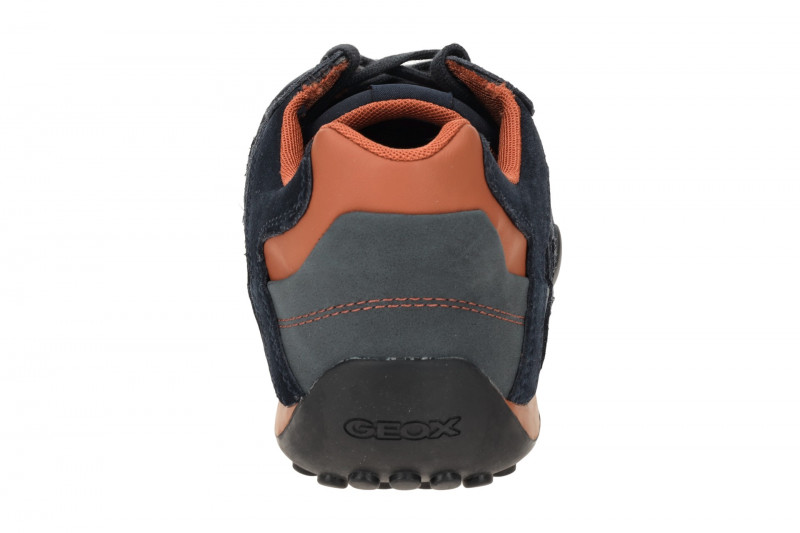 Geox Snake Schuhe Sneakers blau orange U4507A