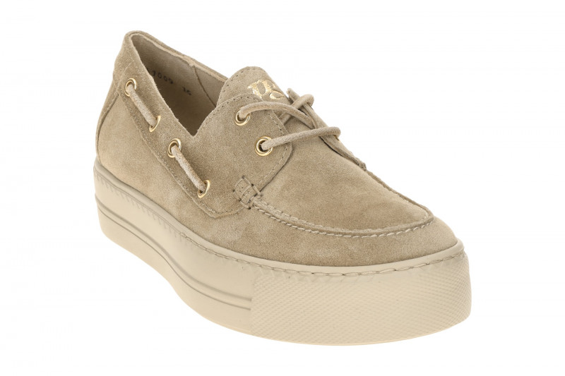 Paul Green Plateau Schuhe beige Boot Stil 1197