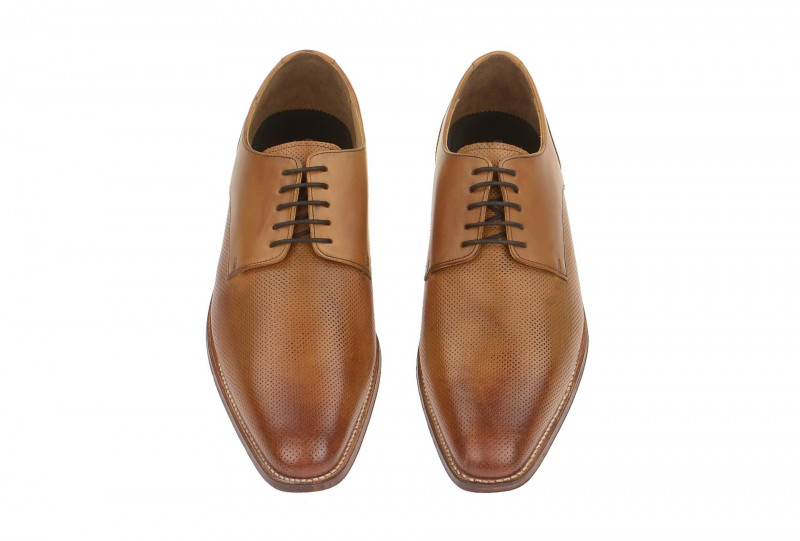 Gordon & Bros Schuhe Milan hell-braun perforiert 4374-H