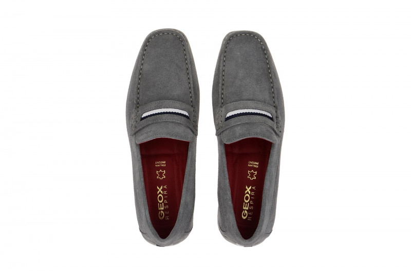 Geox Snake Schuhe Mokassin grau U5207A