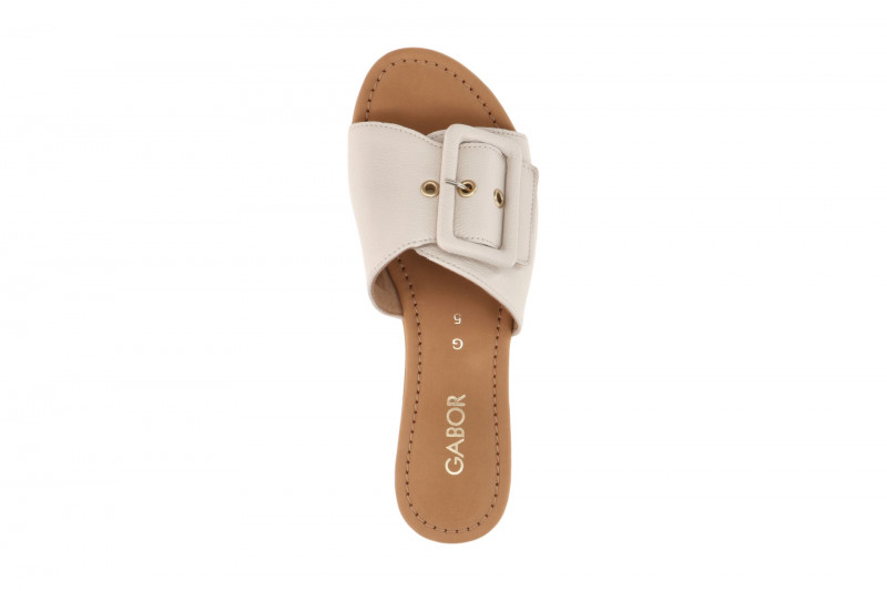 Gabor elegante Pantolette beige Glattleder 82.791.52