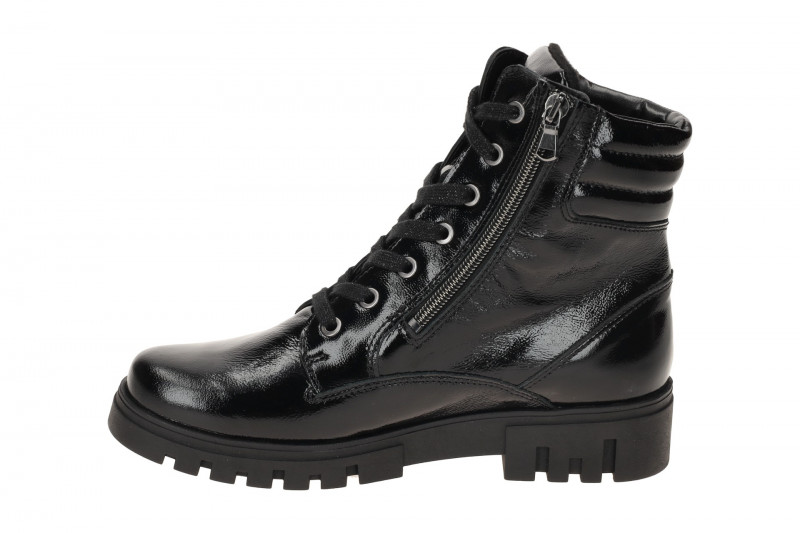 Waldläufer Serena Stiefeletten Boots schwarz Lack H-Weite
