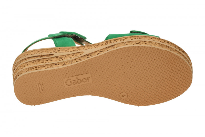 Gabor Plateau Sandale grün verde 64.653.19