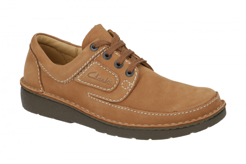 Clarks Nature 2 Schuhe hellbraun Nubuck