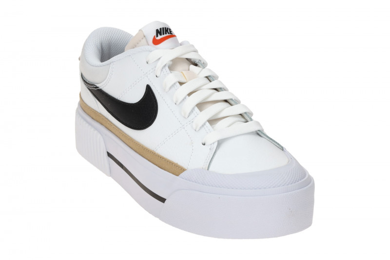 NIKE Court Legacy Lift Sneaker weiß schwarz Damen Plateau