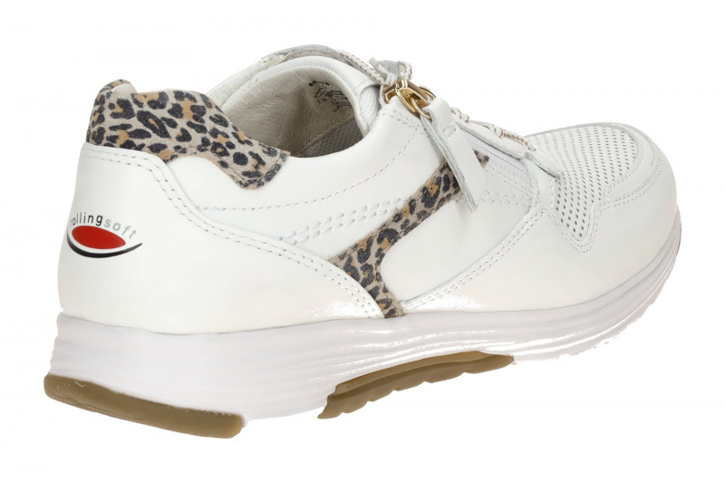 Gabor RollingSoft Schuhe weiß Glattleder LEO 86.978.25