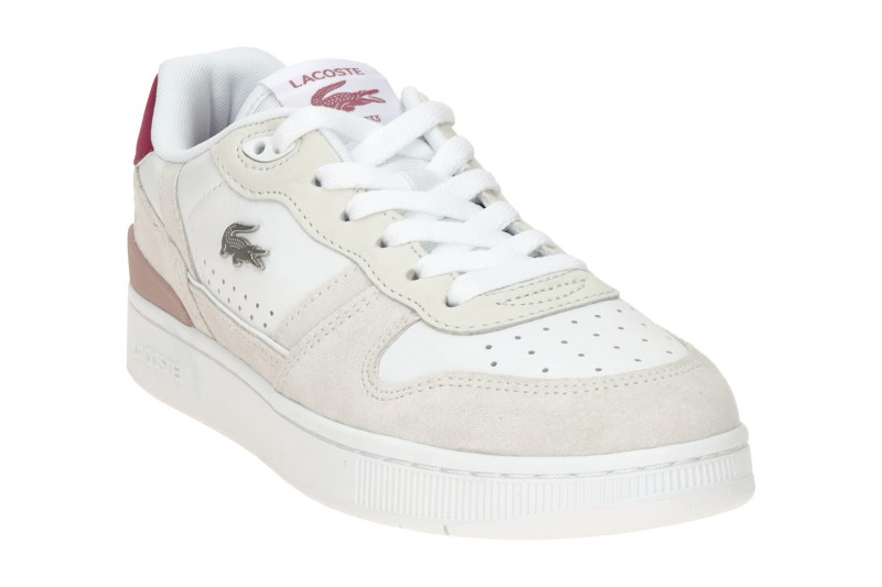 Lacoste T-Clip Set Schuhe Sneakers weiß pink Damen 0038