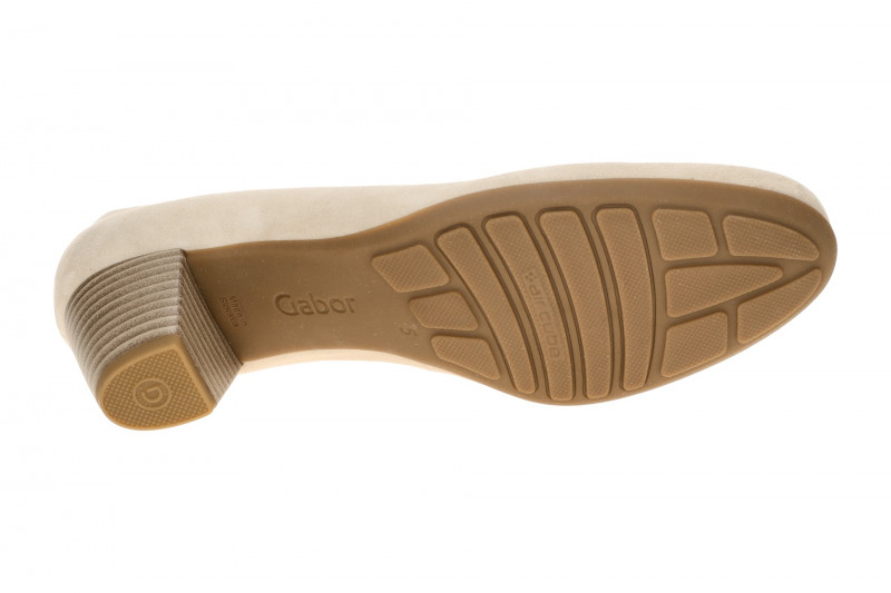 Gabor Pumps beige powder Samt Velour 3027