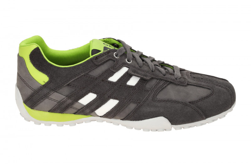 Geox Snake Schuhe Sneaker grau neon-grün U4507A