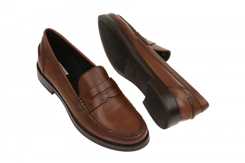 Geox Damen Mokassin Promethea braun Slipper