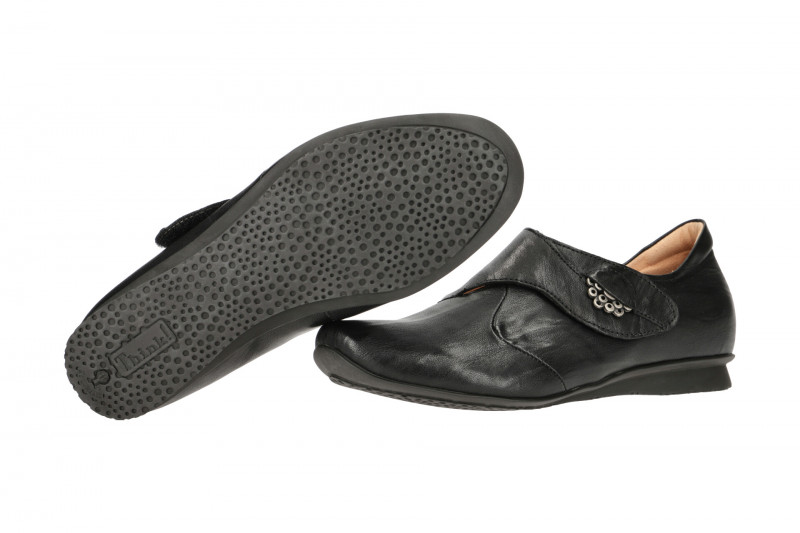 Think Chilli Schuhe schwarz Klett Slippers