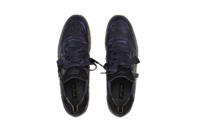 Paul Green Schuhe Sneakers blau metallic 4650