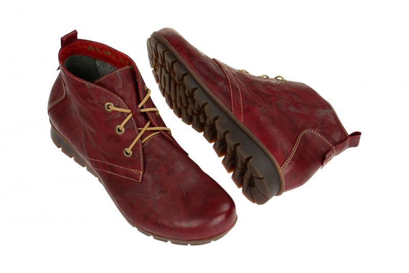 Think Menscha Schnür Stiefelette rot