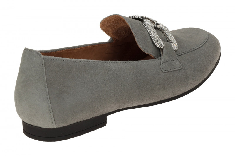 Gabor Schuhe Slipper grau silber 65.210.19