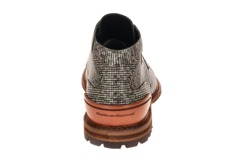 Floris van Bommel Crepi Schuhe taupe braun Kästchen 50159