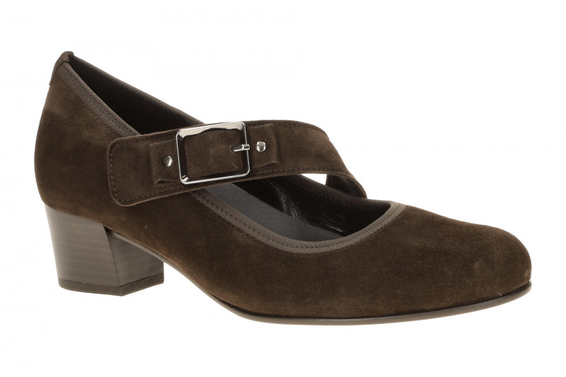 Gabor Comfort Spangen Pumps braun mocca H-Weite 3013