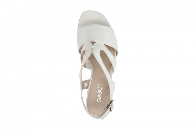 Gabor Sandalette weiß creme Nappa 81.713.20