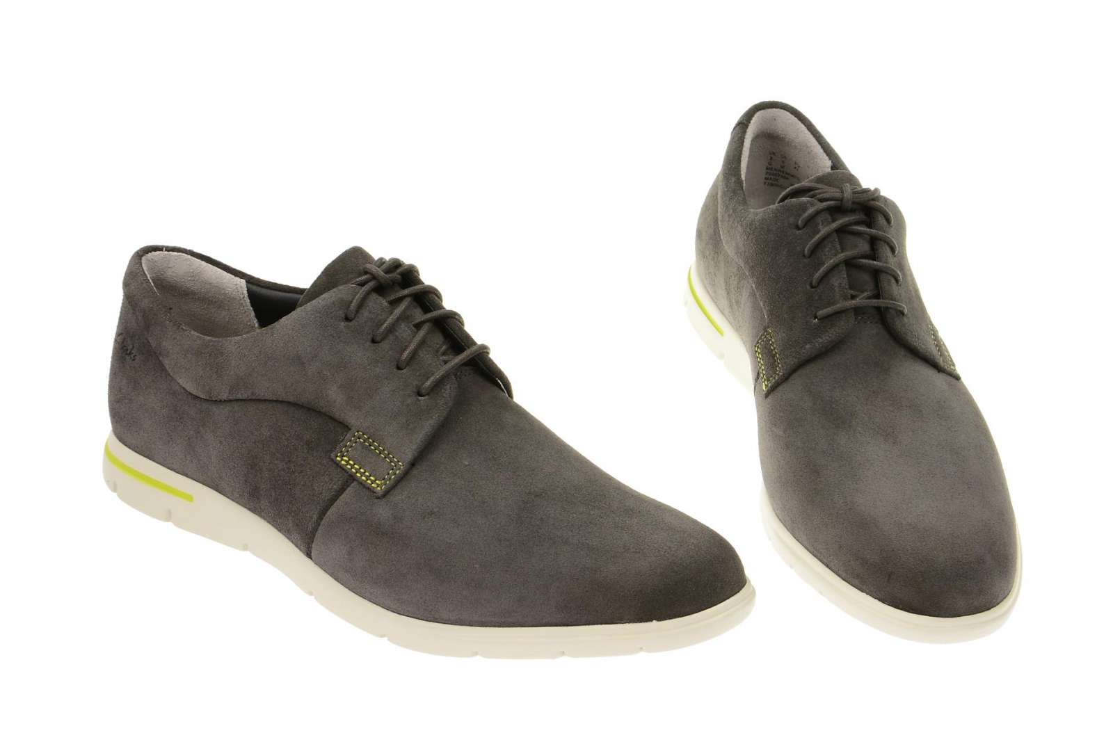 Clarks denner motion men\'s suede shoes grey size 10.5 Clarks Desert Trek 26173652 Mens Gray Oxfords & Lace Ups  main image 4