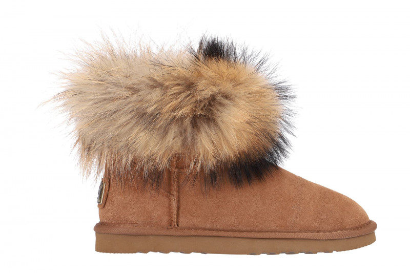 Oog Stiefel Lammfell hell-braun OB0544