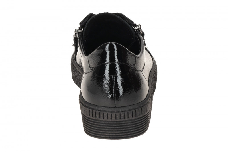Gabor Schuhe Sneaker schwarz Lack Schmuck 73.339.97
