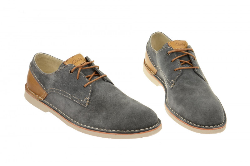 Clarks Hinton Fly Schuhe blau grau