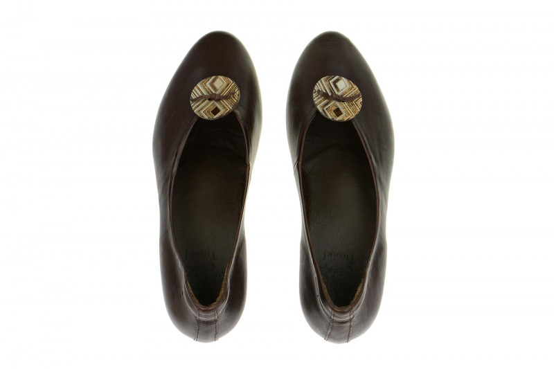 Think Guad Schuhe Slipper dunkel-braun 5-85792-41