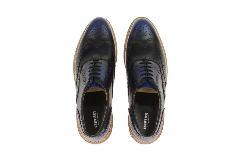 Gordon & Bros Schuhe Levet blau Rahmengenäht 2506