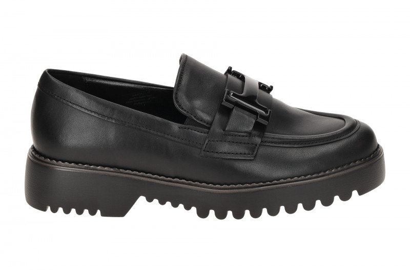 Gabor Schuhe Mokassin Slipper schwarz Glattleder 72.452.57