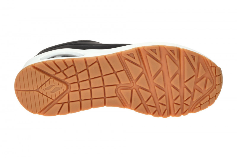 Skechers Uno Schuhe schwarz weiß Damen Sneakers 73690