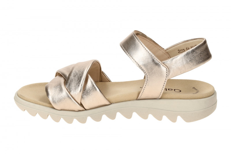 Gabor Fashion Sandale grau metallic gekreuzt 64.812.62