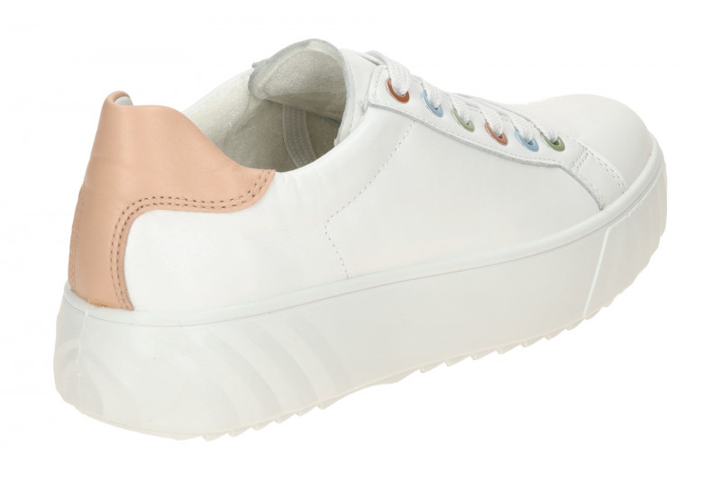 ARA Monaco Plateau Schuhe Schnürer weiß rosa H-Weite 12-46523