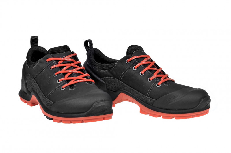 Ecco Biom Terrain Schuhe in schwarz orange Yakleder Gore-Tex