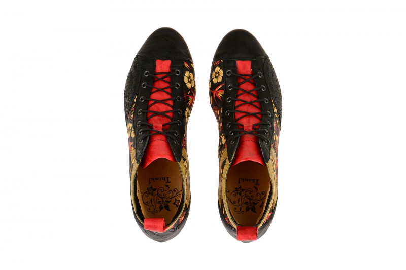 Think Guad Stiefelette schwarz rot 1-81288-09