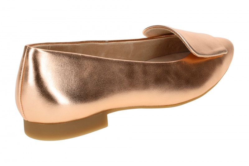 Paul Green Ballerinas rose metallic Leder-Kappe 3792