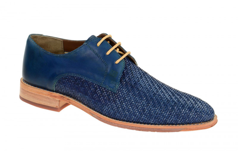 Gordon &amp; Bros Schuhe Lorenzo blau flecht S160746