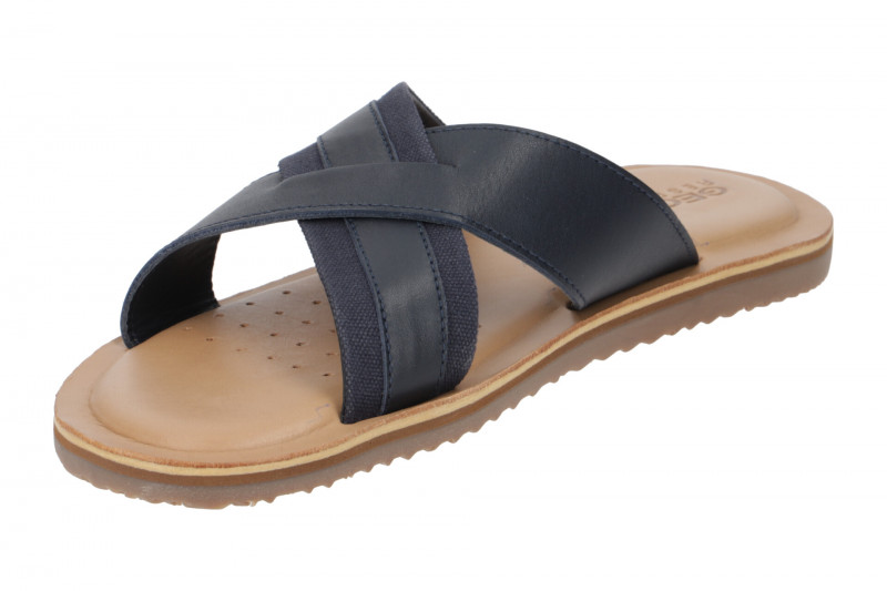 Geox Artie Herren Kreuz Pantolette blau navy