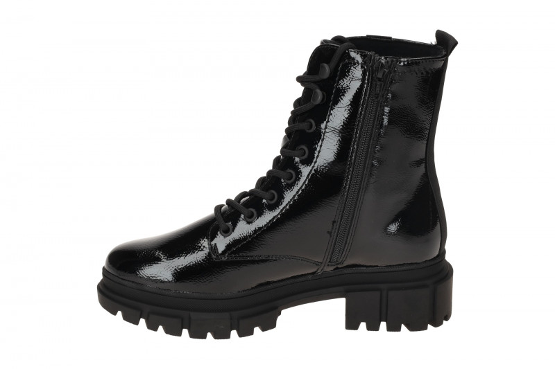 s.Oliver Stiefeletten Damen schwarz Lace Up Boots Lack 5-25214