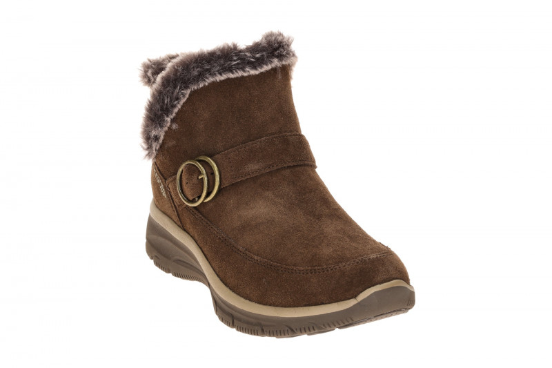 Skechers Easy Going Stiefelette braun choco Schlupf Boot Slip Ins