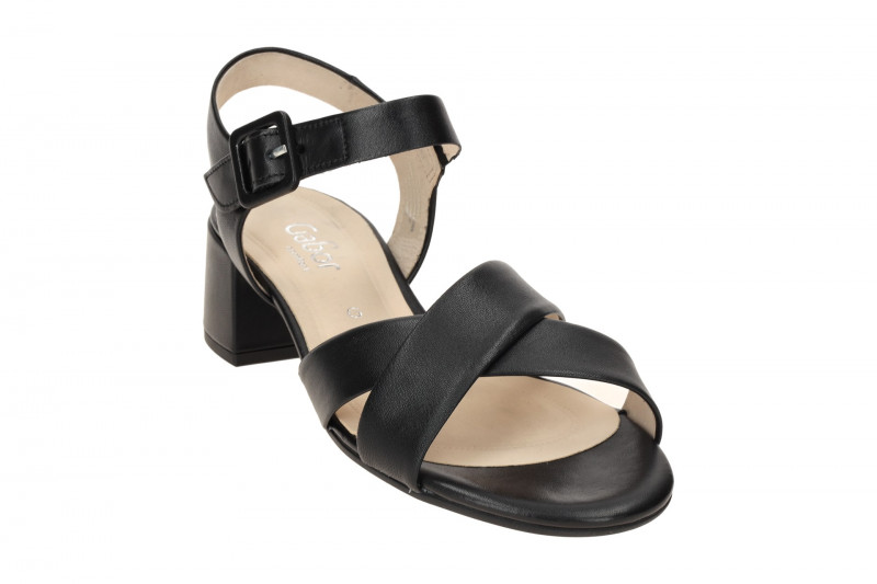 Gabor comfort Sandalette schwarz Nappa 62.913.27