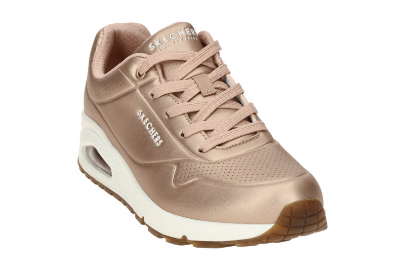 Skechers Uno Schuhe rose gold metallic Sneakers 73691