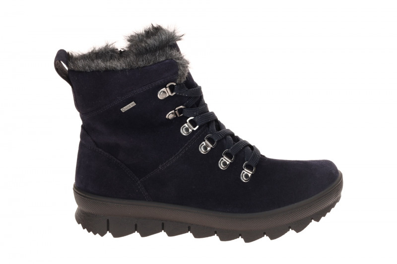Legero Novara Stiefel blau oceano Velour GORE-TEX 530