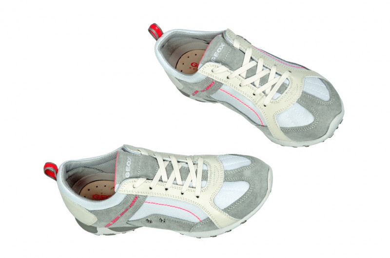 Geox Freccia Schuhe weiß grau Sportschuhe