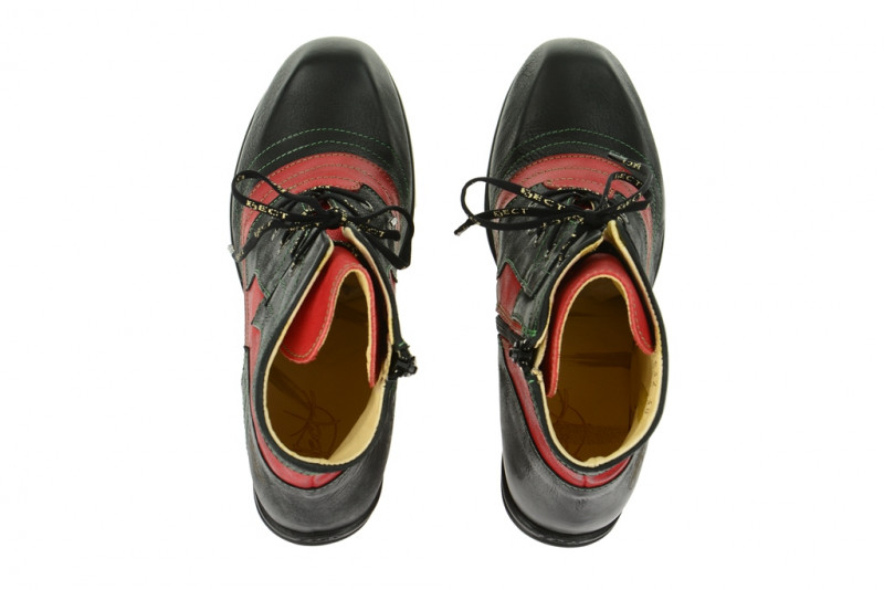Eject Iris Stiefelette schwarz rot