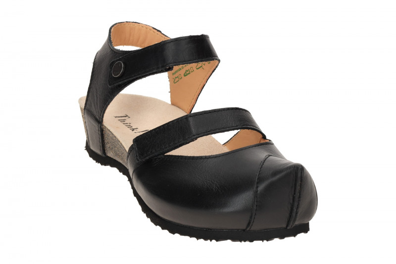 Think Kessy Sandale schwarz Nappa