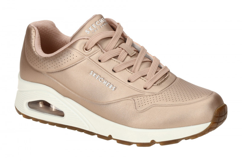 Skechers Uno Schuhe rose gold metallic Sneakers 73691