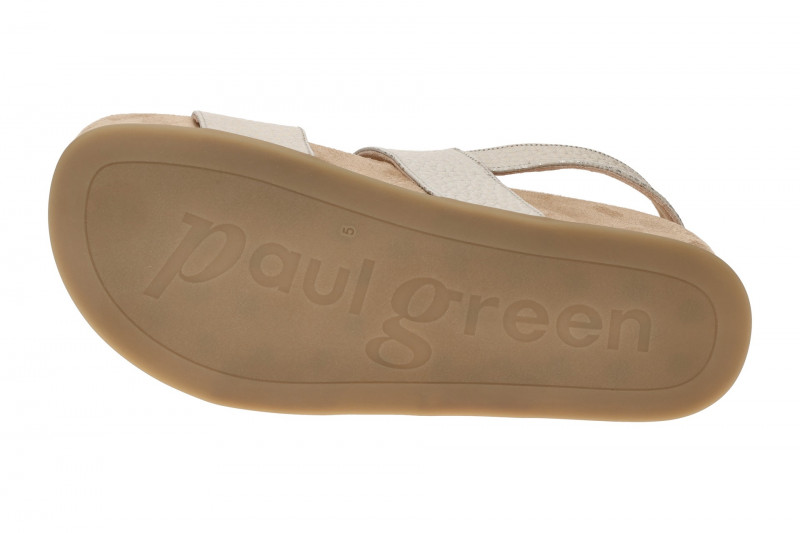 Paul Green Plateau Sandale grau gold metallic 6159