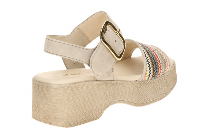 Gabor Fashion Plateau Sandalette grau multi 84.526.40