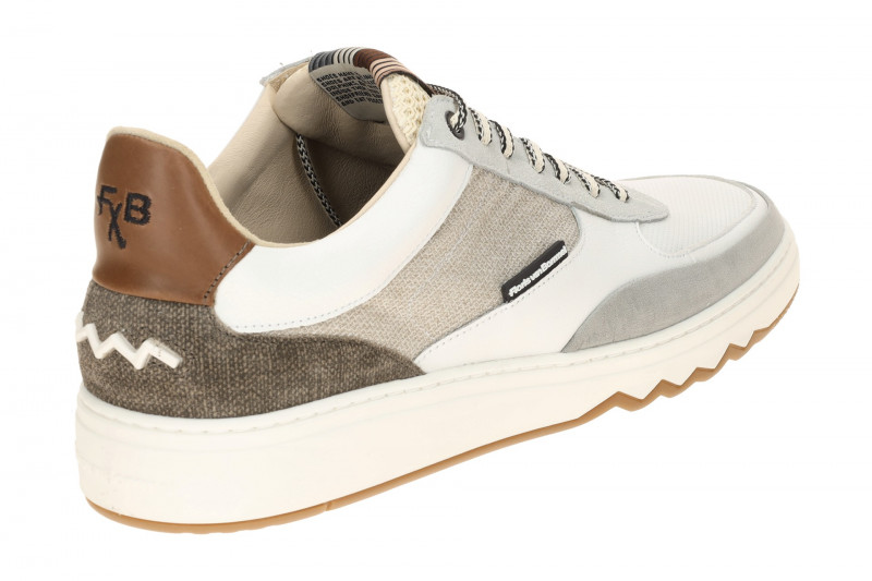 Floris van Bommel De Kupster Schuhe weiß grau Sneaker 10143